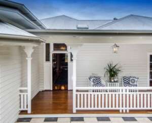 freshly painted exterior walls by professional painters